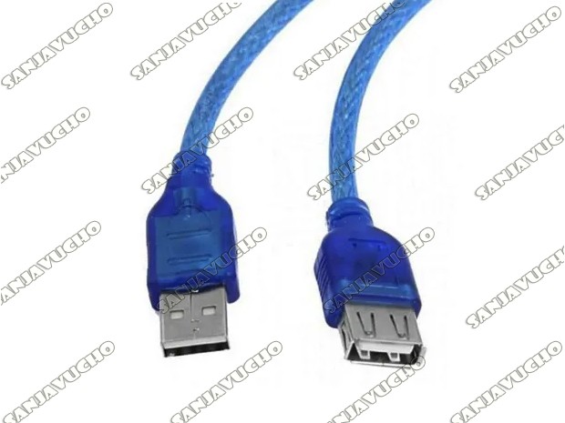 <* CABLE ALARGUE USB MACHO A HEMBRA 1.5 MTS